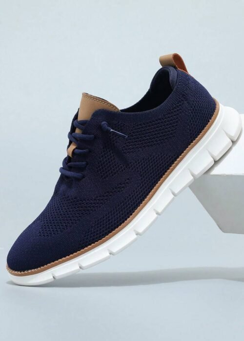 Men's Casual Dress Shoes Fashion Walking Sneakers Mesh Business Oxfords Work Lightweight Soft Sole