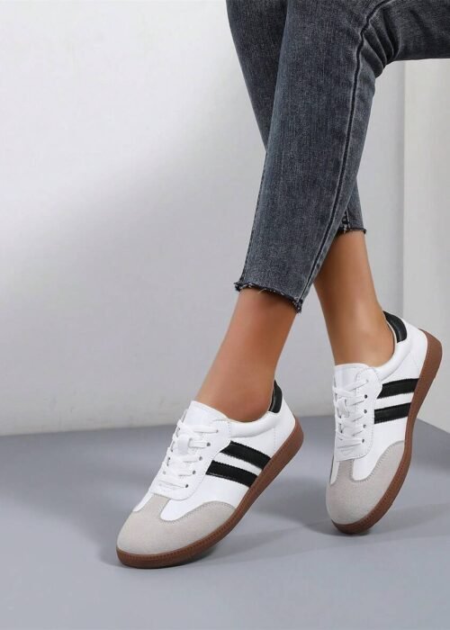 Women's Retro German Military Sneakers | Soft Sole Casual Sports Shoes | Inspired By Classic Vintage Sneakers | Suitable For Daily Wear, Campus Style And Weekend Getaways